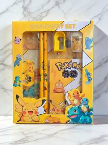 pokemon Bộ văn phòng phẩm hoạt hình Pokémon, bộ bút vẽ, thích hợp làm phần thưởng trong lớp học, quà tặng tựu trường, quà tặng lễ hội nghệ thuật. - Nhiều màu - Xem 11
