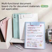 A4 Clipboard, High-Quality Waterproof Writing Pad, Minimalist Multi-Functional Office File Folder, Convenient File Storage For School, Nurse's Office, Home, And Meetings - A4 - View 3
