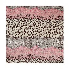1pc 90cm Paisley Silk-Like Square Scarf, Women Bandana Head Wrap, Chest Wrap - Pink - View 3