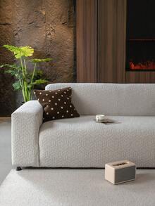 1 bộ bọc ghế sofa liền thân co giãn dùng được cả bốn mùa, chất liệu vải chống trượt, có thanh xốp chống trượt, có thể giặt máy, chống bụi, thân thiện với thú cưng, phù hợp cho phòng ngủ, văn phòng, phòng khách. - Màu Xám nhạt - Xem 8
