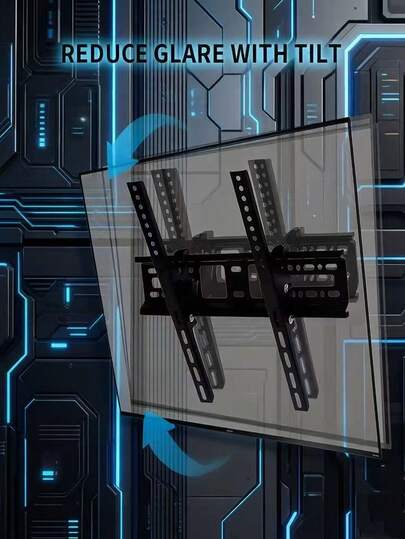 1 Ultra-Slim TV Wall Mount For 26-60 Inch TVs - Low Profile Design, Max Load 50kg (110lbs), VESA 400x400mm - Securely Mount Your TV For A Stunning Visual Experience