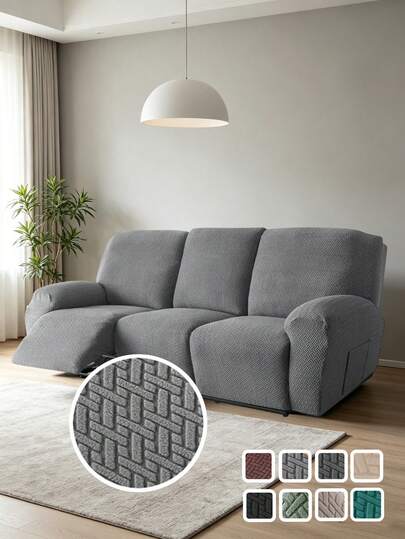 Vỏ bọc ghế tựa chống thấm nước, vỏ bọc ghế sofa ngả lưng, họa tiết lá jacquard, 1 chiếc.