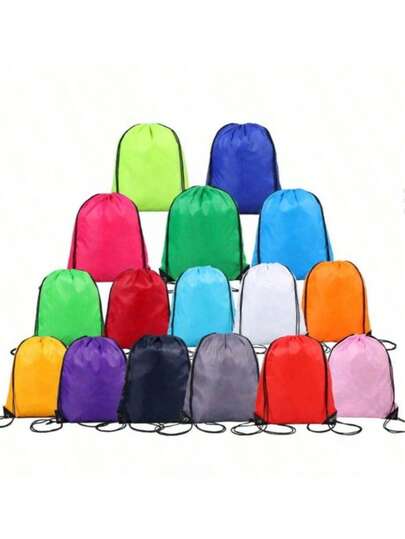 1pc/5pcs/10pcs/15pcs Drawstring Bag, Marathon Cinch Sack, Event Bag, Drawstring Pouch, Storage Bag, Sports Basketball Bag