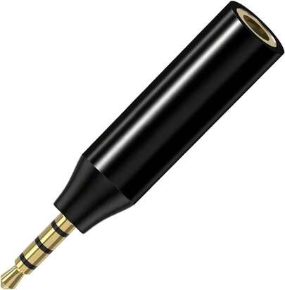 2.5mm Male To 3.5mm Female Audio Adapter Converter Headphone Earphone Headset 3 Ring Jack - Stereo Or Mono