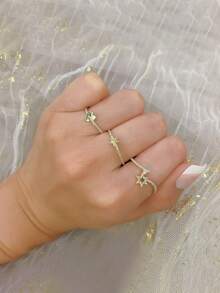 Elegant Heart Design 925 Sterling Silver Plated Gold Unique Zirconia Ring, Suitable For Daily Wear - Heart  Ring - View 4