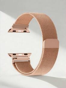 时尚金属米兰尼斯表带，兼容 38mm–49mm，磁吸式不锈钢表带，男女通用，可替换表带，兼容 SE Ultra Series 11 10 9 8 7 6 5 4 3 2 1 - 轉接頭款米蘭 - 查看 1