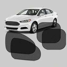 Foldable Car Windshield Sun Shade, Privacy Sunshade Curtain, Black Mesh Sunshade With Suction Cups, Blocks Glare Without Obstructing Vision, Suitable For Napping And Camping - A - View 1