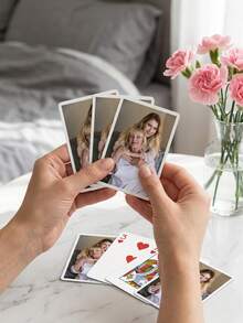 Personalized Mom Photo Playing Cards, Custom Photo,Custom Family Picture Poker Deck, Thoughtful Gift For Mom,Custom Playing Cards For Mom, Personalized Mother & Daughter Poker Deck, Unique Mother's Day Gift - Multicolor - View 4