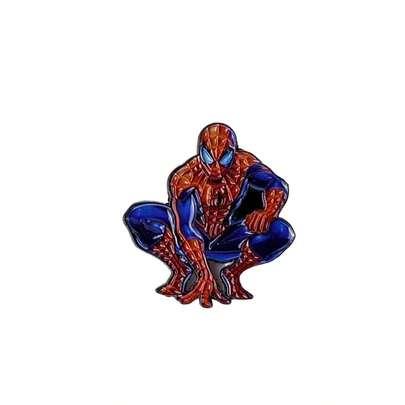  1 buc Set de insigne emailate cu supereroi, broșă Spider Man, colecția de fani Marvel