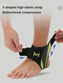 1 Pair Comfortable Sports Ankle Support, Breathable Compression High Elasticity Ankle Brace, Suitable For Basketball, Football, Fitness - Multicolor - View 6