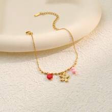 Popular Floral Bracelet For Women, Niche Design, Multi-Layer Stacking, Delicate And Versatile Accessory - 金色7-1 - 查看 8