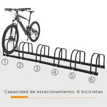 HOMCOM Suportes e racks para bicicletas - Preto - Ver 5