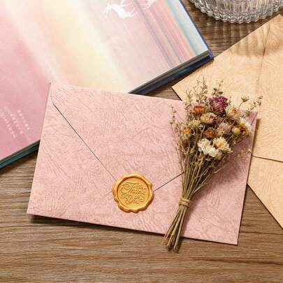 500/100/50/10 piezas Sobres de ventana con textura de madera blanca, bolsas de embalaje de regalo DIY, sobres para invitaciones de boda, sobres para efectivo, sobres de oficina
