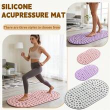1pc 45*75cm Portable Ultra-Thin Foot Massage Mat, Pressure Sensing Massage Pad For Home Use, Foot Relaxation, Super Slow Running Mat, Silicone Acupressure Board, Indoor Static Running Massage Pad - Multicolor - View 2