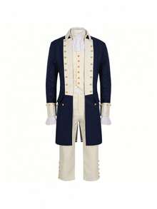 George Washington's Carnival Father Costume, Alexander Hamilton, Rock Concert Show - Rock Set - Green (In Stock) - View 6