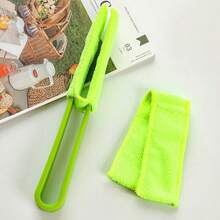 4 Pcs - Reusable Cleaning Set | Includes Cleaning Stick And Three Replaceable Brush Heads, Durable, Handheld Cleaning Brush, Suitable For Cleaning Blinds, Air Conditioner Blades, Leaves - Multi-Functional Cleaning Set - A - View 5