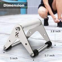 Soporte de empuje asas de empuje para entrenamiento de fuerza barras de empuje de acero inoxidable resistentes equipo de ejercicio de gimnasio soporta hasta 500 libras 1 par - Solicitar dinero - Ver 3