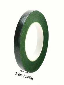 4 Rollen Blumenband, Kranz-Stielband, Floristenbedarf, grünes Gartenbau-Verpackungsband, zum Binden von Sträußen, Pflanzenstielband, geeignet für künstliche Blumen und Pflanzen, Basteln und Dekoration - Mehrfarbig - Übersicht 7