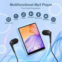 64GB 便携式 MP3 播放器，蓝牙 5.3 | 2.4 英寸触摸屏，高清扬声器，FM 收音机，录音功能，支持最大 512GB 存储卡 - 查看 11