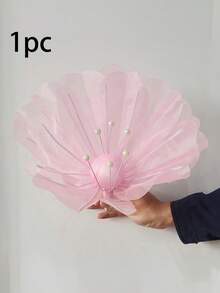 1/2pcs 15.75 Inch 3D Artificial Flower Wall Decor, Fake Wedding Decoration, Solid Color Petals. Available In Red, Pink And Watermelon Red. Suitable For Wedding Backdrops, Home Decor, Birthday Parties And Mother's Day. Suitable For Year-Round Use. - Multicolor - View 9
