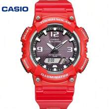Casio ساعة كاسيو AQ-S810 الأصلية للطلاب، تعمل بالطاقة الشمسية بدون بطارية، مقاومة للصدمات وللماء حتى 100 متر، ساعة رياضية - مقاس واحد - مشاهدة 9