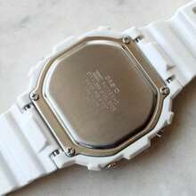 Đồng hồ Casio F-108WHC-7B mặt vuông màu trắng dành cho nữ, đồng hồ đeo tay kỹ thuật số phong cách retro với đèn LED, đồng hồ chống nước hàng ngày dành cho học sinh. - Một cỡ - Xem 7