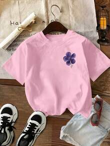 Casual Short-Sleeve Plus Size T-Shirt With Perfect For Summer And Spring, Designed For Women Pink - Pink - View 2