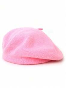 1pc Unisex Retro Solid Color Beret Hat, Suitable For Spring And Autumn, French Vintage Wool Felt Hat, Multiple Colors Available, Fashionable Minimalist Artist-Style Hat, Classic Design,Summer,Beach - Multicolor - View 16