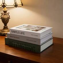 2pcs Faux Book Decor, Fashionable Book-Shaped Decor With International City Names, Suitable For Various Scenes (Room, Home, Bedroom, Living Room, Office, Bathroom, Desk, TV Cabinet, Hallway, Bookshelf) And As Holiday Gifts - Multicolor - View 3