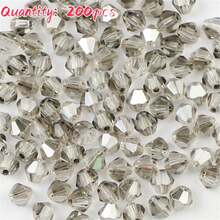 100Pcs Multicolor Austrian Crystal Bicone Beads - 4mm Faceted Glass Spacer Beads For DIY Jewelry Making And Handmade Crafts - One Bag - View 31