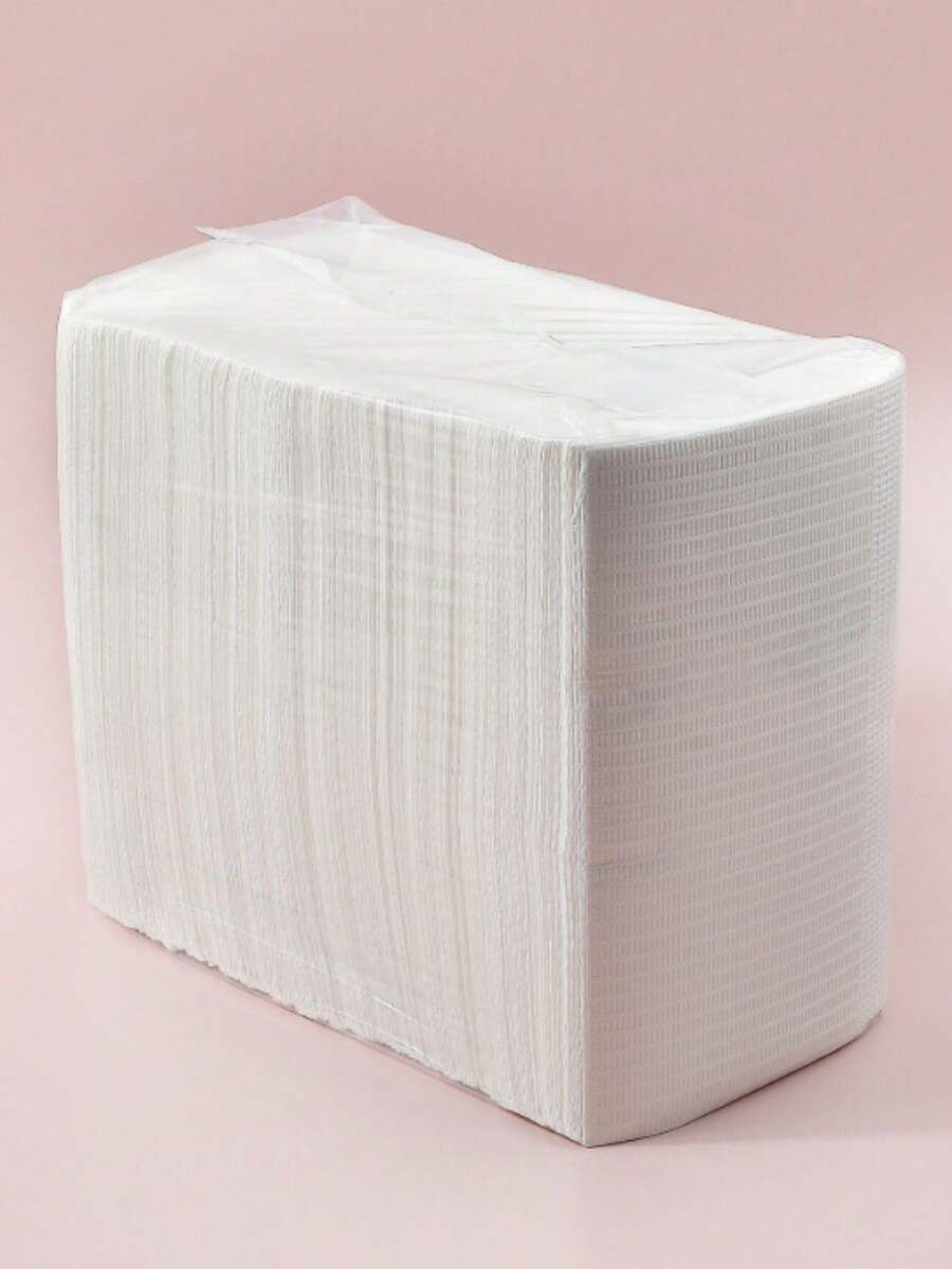 50pcs/Pack Disposable Waterproof & Anti-Stain Nail Art Desk Mat - White - View 1