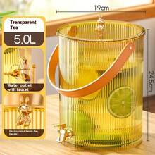 Refrigerator Water Dispenser With Faucet, Fruit Tea Cup Water Pitcher, Large Capacity Cold Drink Beverage Dispenser, Suitable For Home, Party, Office Use - View 7