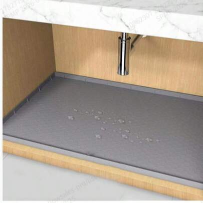 Sink Mat - Silicone Sink Mats, Waterproof Sink Liners For Shelves, Organizers, Protects Kitchen Sink And Bathroom Cabinet Sinks, Drip Trays. Available In 37"X22", 34"X22", 31"X22", 28"X22", 28"X19", 25"X22", 22"X19" Sink Mats