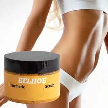 EELHOE Turmeric Body Scrub Cleanses Skin, Removes Dull , Brightens, Moisturizes, Smoothes And Rejuvenates Skin, Suitable For Daily Use - Màu vàng - Xem 3