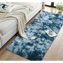 Super Soft Shaggy Rug, Fluffy Tie-Dye Shag Carpet, Suitable For Living Room, Bedroom, Dorm, Teen Room Decor, Birthday & Graduation Gift - Royal Blue - View 5