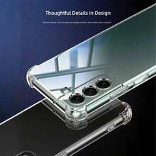 1个透明气垫手机壳，适用于NOVA 15 ULTRA/NOVA15/NOVA 15PRO/Magic 8pro/Magic 8lite等系列[国际版，非国内版]，全新手机壳，镜头保护，防摔防震，手机保护套，手机壳，手机保护套，手机壳，手机套，防摔手机壳，简约手机壳，纯色手机壳，四角防摔透明手机壳，TPU手机壳，防摔手机壳（军规级防摔），男女通用，轻薄手机壳 - 無色 - 查看 3