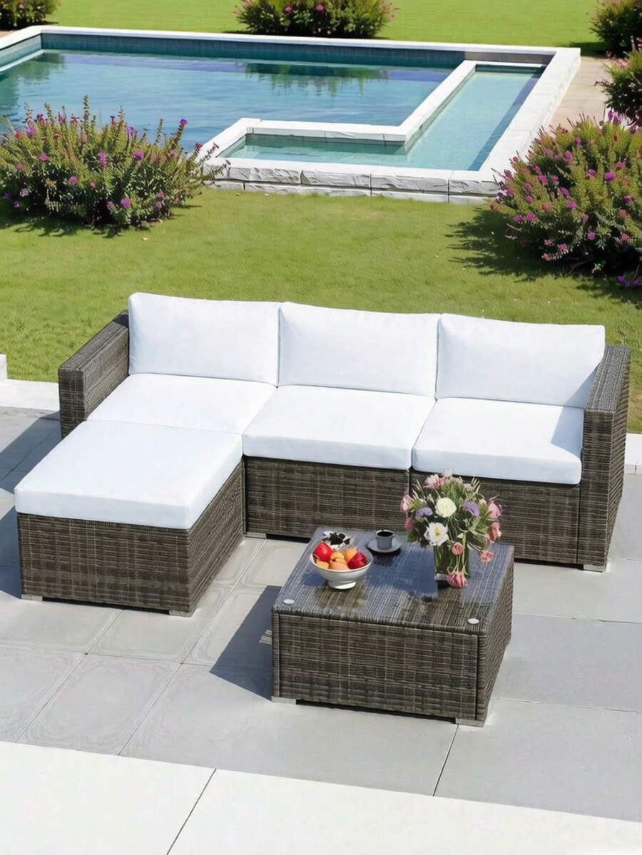 1pc Minimalist Modern Solid Color Milk Silk Elastic Sofa Cushion Cover, Suitable For All Seasons
