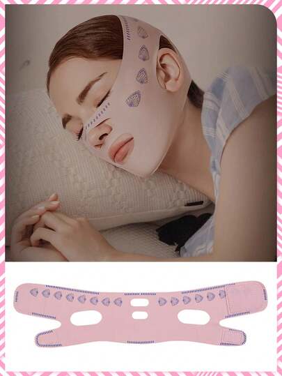 V-Line Face Slimming Strap, Relaxing & Lifting, Reducing Double Chin, Facial Massager, Unisex - Chin Shaping, Adjustable Mask, Reusable, Breathable Seamless V-Shaped Face Mask, Suitable For Sleeping, Workout And Yoga, Lightweight & Breathable, Wrinkle-Free Wear, Y2K Goth Style Travel Essential, Portable, Christmas Gift, Christmas Decor, Women Gift