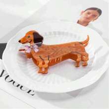 1pc Cute Cartoon Sausage Dog Shaped Sweet Hair Clip - Animal - View 6