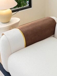 1件舒适雪尼尔沙发垫套，四季通用现代简约防滑沙发座垫，防尘易清洁，适用于卧室、办公室、客厅组合家具、L型沙发和1/2/3/4座沙发，深咖啡色，时尚柔软，不易褪色，宠物友好 - 咖啡棕 - 查看 9
