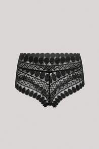 Hourtrue Women's Plain Lace Triangle Underwear Lingerie - Black - View 1