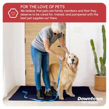 - Ultra Absorbent Microfiber Dog Door Mat Durable Quick Drying Washable Prevent Mud Dirt Keep Your House Clean Navy Blue Runner - 60 x 36 Inch - / Alfombra de pasillo 5 x 3 pies - Ver 8