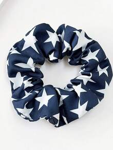 1pc Independence Day Style American Flag & Star Pattern Hair Scrunchie, Fashionable Personalized Gift Suitable For Daily Wear, Perfect For Party And Holiday, Versatile Accessory For Women Casual And Vacation,Festival,Birthday - Multicolor - View 9