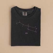 Comfor T Color S Big Dipper 7 Friendship Tattoos T-Shirt Or Sweatshirt Arirang Unisex T-Shirt Army Gift Tour Tee_7865639664 - 黑色 - 查看 1