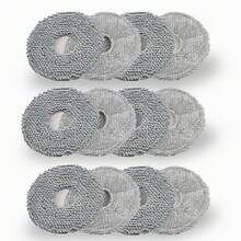 Bộ 12 miếng lau nhà cho máy hút bụi robot L40 Ultra/X40 Ultra/X50 Ultra/L50 Ultra/L10S Ultra/ L10s Pro Ultra Heat/L10S Ultra Gen2/L40S Ultra/X30 Ultra/L10 Ultra. Chất liệu: Sợi microfiber và chenille. - Xem 9