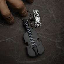 Gantungan Kunci Squishy Cello Wednesday Addams Berlisensi Resmi MGM, Gantungan Tas Dark Academia, Aksesori Koleksi Goth Estetik - Pesona Cello - View 6