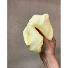 1个7厘米椰子油面粉奶酪填充慢回弹玩具,回弹迅速,适合作为节日礼物、趣味可爱礼物、生日、复活节、万圣节、圣诞节、派对礼品、慢回弹玩具、慢回弹解压玩具、Nee Doh、饺子造型慢回弹玩具 - 彩色 - 查看 4