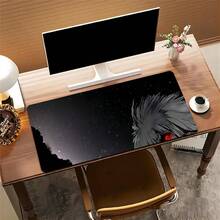 1 miếng lót chuột hình cậu bé anime trên bầu trời đêm: Độ phân giải cao, dày, mềm, bằng cao su, chống trượt, vừa vặn hoàn hảo - Lý tưởng cho chơi game và sử dụng văn phòng. - Chuột Pad - Xem 10