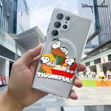 Ốp lưng điện thoại từ tính trong suốt MINISO Snoopy Thankful dành cho Samsung S26 Ultra/S26 Edge/S26 Plus/S26/S25 Ultra/S25 Plus/S25/S25FE/S25Edge/S24Ultra/S24Plus/S24/S24FE/S23FE/S23Ultra/S23Plus/S23/S22Ultra/S22Plus/S22/A15/A16/A17/A35/A36/A37/A54/A55/A56/A57 Quà tặng Giáng sinh cho bạn gái - Trong sáng - Xem 4