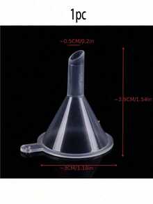 20-Piece Mini Clear Plastic Funnels For Laboratory Bottles, Essential Oils, Perfumes, Spices, Sand Painting And Powders - Essential Tools For Precise Measurements And Transfers - View 9